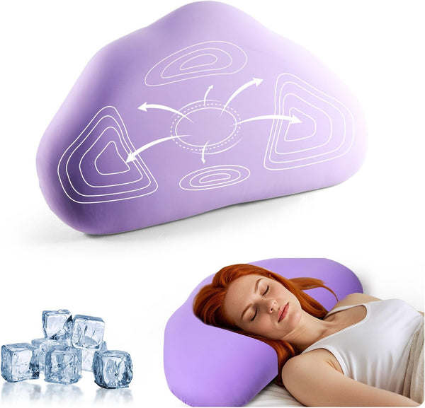 MIMCAT Cloud Contour Memory Foam Pillow Ergonomic Design for Sleeping Comfortably and Reducing
