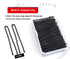 U Shaped Bun Wedding Bridal Hair Pins, Black, 120 Pcs