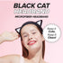 I DEW CARE Face Wash Headband - Black Cat | Adorable Design for Washing & Cleansing, Quick Dry