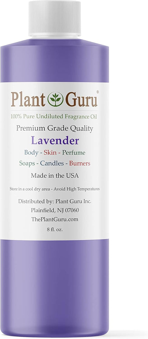 Lavender Fragrance Oil 8 fl. oz. for DIY Soap Making, Candles, Bath Bombs, Body Butters, Aromatherapy