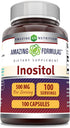 Amazing Formulas Inositol 500 mg 100 Capsules Supplement | Non-GMO, Gluten Free, Made in USA