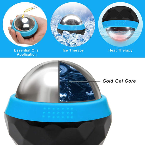 Inflammation Coolrunner Cold Massage Roller Ball, Cryosphere Cold Massage Ball- Heat Therapy & Cold Therapy Relief
