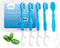 Mini Disposable Toothbrushes with Toothpaste, 5 in 1 Travel Portable Toothbrush, Peppermint, 24 Count