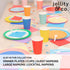 Jollity & Co Pack 8 Summer Shade Dinner Plates - Cerulean Azure Blue Paper Plates - of Cake Plates Disposable - Party
