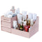 Simbuy Pink Makeup Organizer for Vanity— Bathroom Countertop Cosmetics Organizer with Drawers for Lipstick and Jewelry