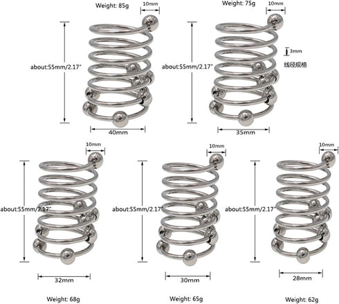 Stainless Steel Multi-Bead Penis Ring Male Cock Ring Masturbation Appliance Sex Toy