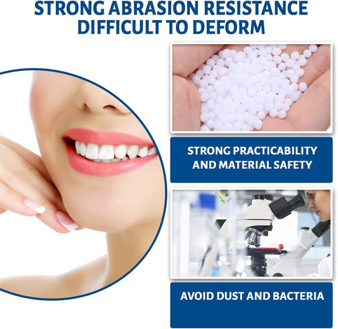 Tooth Repair Kit - Fake Teeth Replacement Kit with Moldable Thermal Fitting Beads for Missing and Broken Tooth