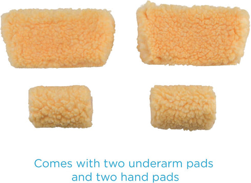 NOVA Medical Products Sheepskin Fleece Crutch Pads, Universal Fit, Washable, One Pair