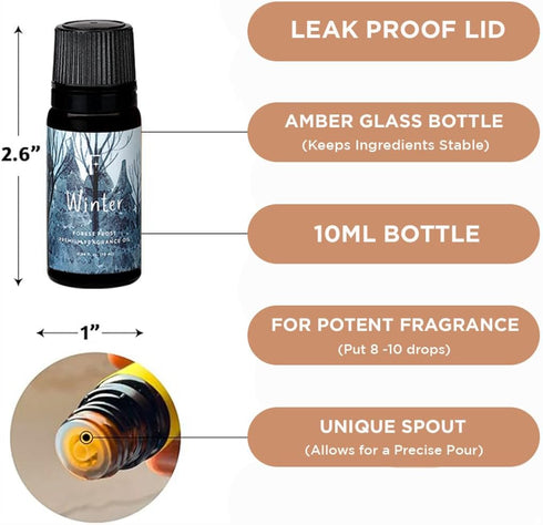 Folkulture Essential Oils for Diffuser for Home, Set of 4 Essential Oils, Diffuser Oils Scented, Essential Oils for