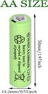 16 Packs AA 1600mAh 1.2V Ni-MH High Performance Rechargeable Batteries for Solar Light Replacement, Toys