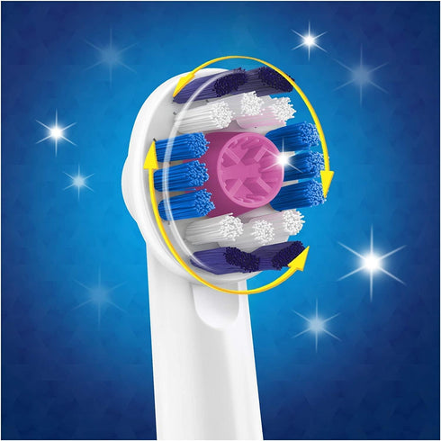 Oral-B Genuine 3D White Replacement Toothbrush Heads, Pack of 4 for Electric Toothbrush