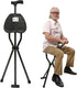 Mlonausz 35.4 Inches 249.12lbs Walking Stick, Walking Cane, Cane Chair, Folding Cane with Seat is Tall, and Supports up