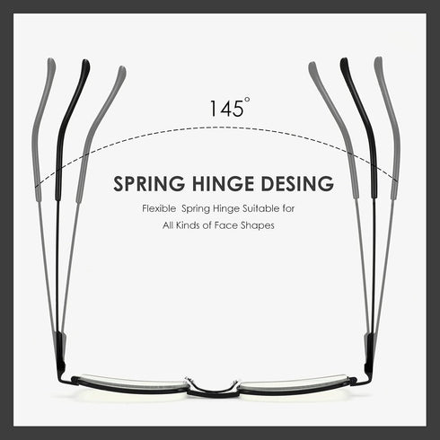 3 Pack Slim Pocket Reading Glasses for Men Women, Blue Light Blocking Compact Readers with Metal Frame 1.75