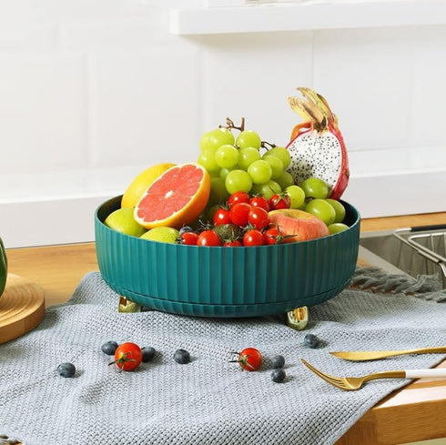 Anyoifax 360 Degree Rotating Makeup Perfume Organizer Tray, Lazy Susan Skincare Lotion Storage for Dresser, Bathroom