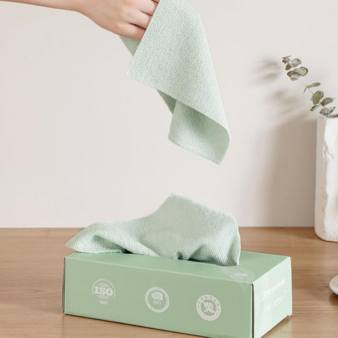 Microfiber Cleaning Cloths - 20 Pieces Reusable Towels in Box, Lint Free Multi-Purpose