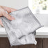 YinQin 6 PCS Double Layer Non-Scratch Wire Dishwashing Rags, Sturdy Reusable Steel Wire Cleaning Cloths for Kitchen
