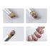 JERCLITY 5pcs Nail Gradient Brush Set with Red Wooden Handle, Nail Drawing Brush UV Gel Design Builder Painting Pen