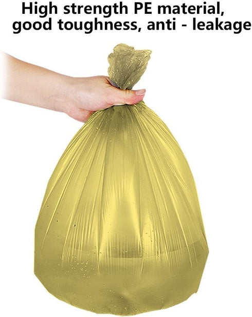 5 Rolls Small Trash Garbage Bags, 4 Gallon, Strong Thin Material, 200 Counts, Durable Plastic for Office Home