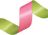 YASEO Double-sided Two-tone Ribbon, 20 Yards 1 Inch Double Faced Hot Pink and Lime Green Satin Ribbon for Easter, Christmas, Birthday, Gift Wrapping and Party Decor by YASEO