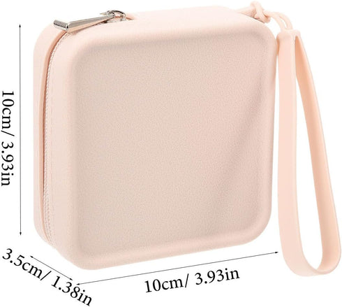 Silicone Period Pouch Wristband for Teen Girls Portable Sanitary Napkin Storage Bag with Zipper Compact Tampon Holder