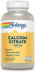 Solaray Calcium Citrate 1000mg, Chelated Calcium Supplement for Bone Strength, 60 Servings, 240 VegCaps