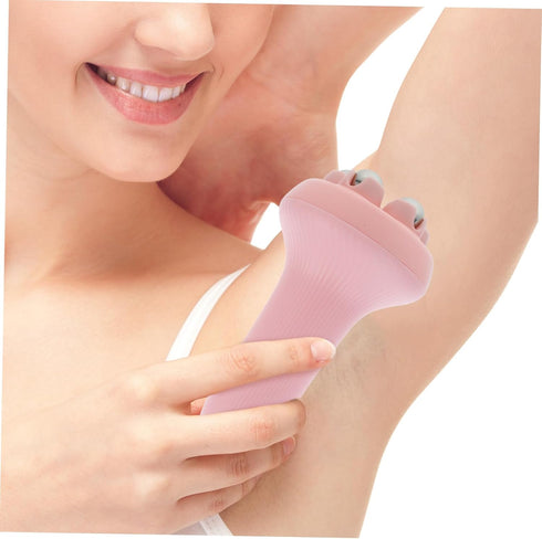 Healeved Handheld Rolling Massager for Leg and Back Muscle Relief Portable Deep Tissue Massage Therapeutic Tool