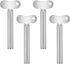 HekouJiub 4Pcs Metal Tube Squeezer, Stainless Steel Toothpaste Squeezer - Roller Tube Key