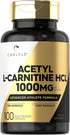 Carlyle Acetyl L-Carnitine HCL Capsules 1000mg | 100 Count | Gluten Free, Non-GMO Supplement
