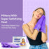 Hand Warmer Gloves, Microwavable Heated Mittens for Arthritis Hands, Orchid Purple