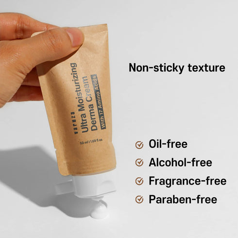 Ultra Moisturizing Derma Facial Cream - 2EA - Deep Hydrating Moisturizer, EWG Verified, Non-Sticky, Unscented