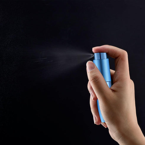 Lil Ray 8ml Portable Mini Perfume Atomizer, 7 PCS Refillable Small Spray Bottle for Travel, Pocket Cologne