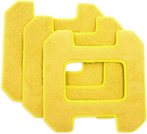 HOBOT-268/288/298 Microfiber Wet Cleaning Cloths, Yellow, Set of 3 Pieces
