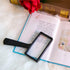 Large Handheld Magnifying Glass, 5X Magnification, 4x2 inches, Scratch Resistant Glass Lens for Seniors Reading,