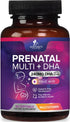 Women's Prenatal Multivitamin with Folic Acid + DHA, 60 Softgels for Fetal Support, Non-GMO
