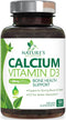 Calcium Supplement with Vitamin D - 1200 mg Calcium Carbonate with 1600 IU D3 Vitamins, 120 Tablets for Bone Health