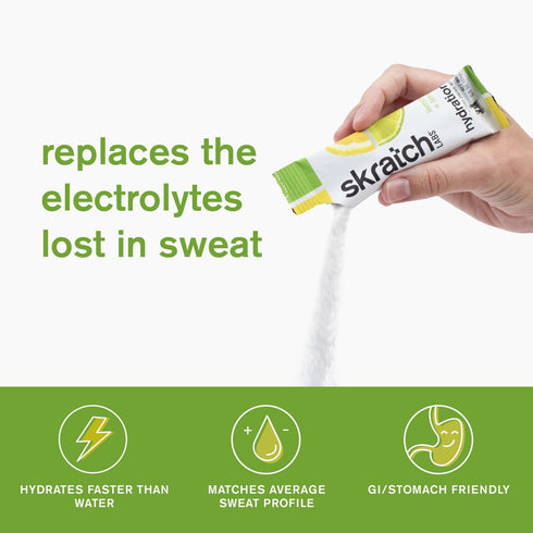 Hydration Packets SKRATCH LABS - Hydration Drink Mix, Lemon Lime (20ct) - Electrolyte Powder for Athletes