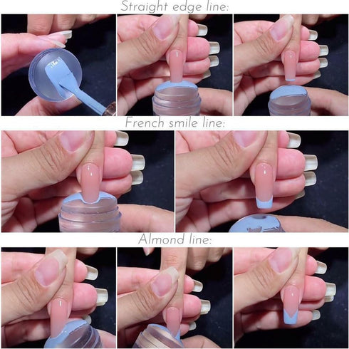 Nail Art Stamper, Clear Silicone Stamping Jelly with Scraper, Transparent Body, DIY Nail Decor, Home Manicure Tool