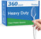 360 Count Clear Plastic Spoons Disposable, BPA-Free, Heavy Duty Bulk for Party Supply