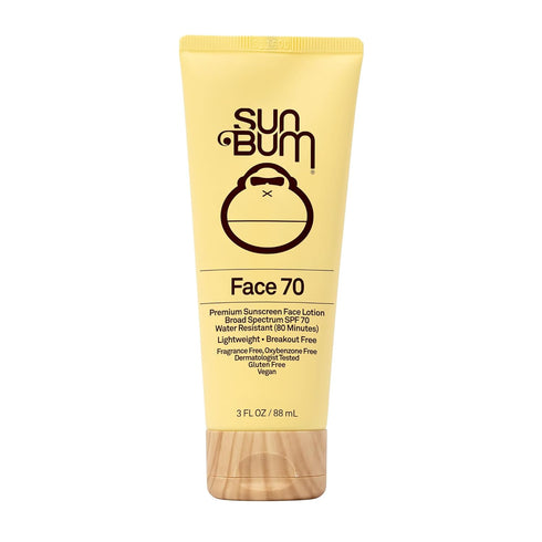 Sun Bum Original SPF 70 Sunscreen Face Lotion with Vitamin E, Vegan and Hawaii Compliant, 3oz