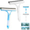 incthoust 3 in 1 Window Cleaning Scraper,3 in 1 Spray Squeegee,Window Squeegee with