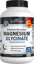 Magnesium Glycinate 500mg Capsules, 120 Mini Caps, Vegan Safe, Maximum Absorption Supplement for Nerves, Muscles