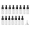 longway 15 PCS 0.5oz/15ml Transparent Empty Fine Mist Spray Bottles with Cap, Small Refillable Containers