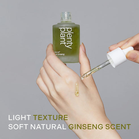 Plentyplant 65.7% Sprout Ginseng Serum 1.01 fl. oz - Korean Essence with Hyaluronic Acid, Peptides, Niacinamide