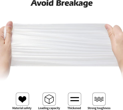 2-4 Gallon Portable Trash Bags, 120 Counts Thickened Small Garbage Bags for Office and Kitchen