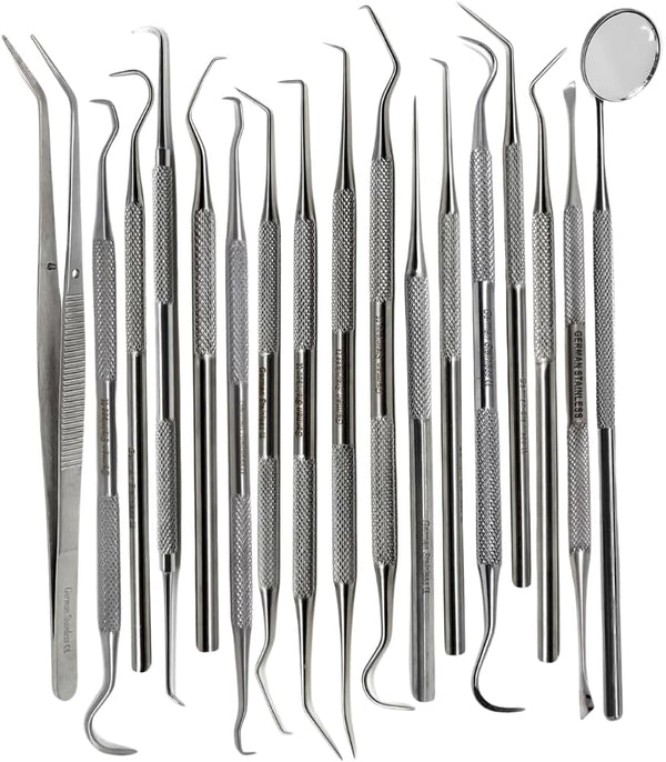 IMED SCIENTIFIC Multifunction Dental Tools 17 Pcs Plaque Remover Teeth Cleaning Set Oral Care