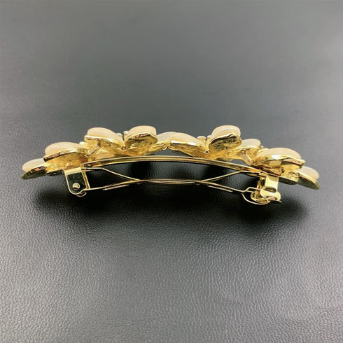 Vintage Hair Barrettes - Opal Hair Clips, French Crystal Flower Hairpin Hair Accessories for Women