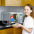 Abnaok Angry Mama Microwave Cleaner, Blue Microwave Oven Steam Cleaner with English Manual for Home or Office