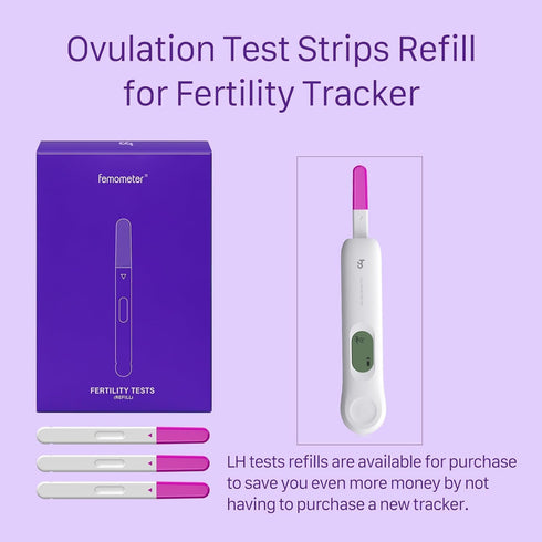 Ivy-103 20 Pack 99% Femometer Ovulation Test Strips Refill for Only, LH Test Strips for Women, Fertility Test Strips