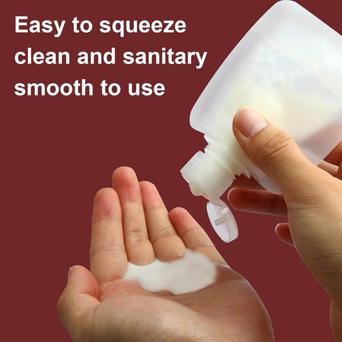 YASUOA 12 Pieces 100ml Leakproof Travel Pouches - TSA Approved Empty Stand Up Pouch for Toiletries