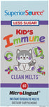 Superior Source Kid’s Immune Clean Melts, Quick Dissolve MicroLingual Tablets, 60 Count, Zinc, Vitamin C, D3